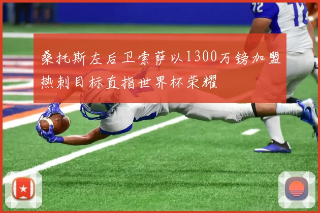 桑托斯左后卫索萨以1300万镑加盟热刺目标直指世界杯荣耀